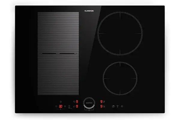 Klarstein Placa Vitroceramica Portatil, Vitro Eléctrica 4 Fuegos, Placa Vitrocerámica Electrica 7000W, Placas Vitro Electrica Cocina, Cocina 4 Fogones, Vitroceramicas, Encimera Cocinas