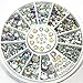 Neverland 3D Be Mixed Nail Art Tips Glitters Rhinestones Slice Decoration gems Crystal Wheel #6