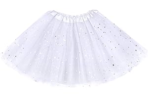 Auranso Tüllrock Kinder Mädchen Röcke Tutu Prinzessin Ballettrock Minirock Tanzkleid Partykleid 2-7 Jahre