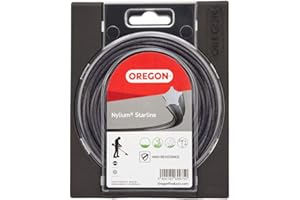 Oregon, Żyłka Tnąca Nylium do Podkaszarek i Wykaszarek Oregon, 5 Ostrych Krawędzi, Średnica Żyłki 1,6 mm, Długość 15 m, Nylon o Dużej Wytrzymałości, Kształt Gwiazdy (‎533745)