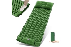 SPECLUX Materassino da Campeggio, Materasso Campeggio Gonfiabile Pieghevole Portatile con Pompa Incorporata, Impermeabile Materassino Autogonfiabile Adatto per Campeggio, Zaino in Spalla, Tenda, Sacco a Pelo