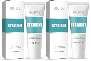 MORELAX Seidige & Glänzende Haarglättungscreme, EELHOE Protein Correcting Hair Straightening Cream, Silk & Gloss Hair Straightening Cream, Glättungscreme, Nährendes Pflegende Glättende Haarcreme (2PCS)