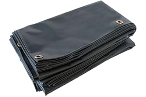 Tecplast Bâche pour Carport 3x4 m 506CP Gris Anthracite - Qualité 5 Ans - Toile PVC étanche pour abri de Voiture