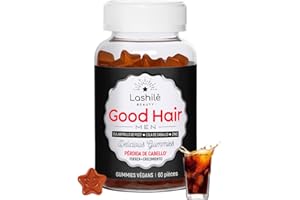 Lashilé Beauty - Complementos Alimenticios - Vitaminas Anticaída para el Cabello Masculino - Good Hair Men Vitaminas - 1 mes - 60 Gummies - Fabricadas en Francia - Zinc, Vitamina B6, Vitamina B10