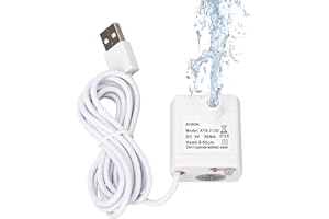 ASIXXSIX Pompe de Rechange Super Silencieuse pour Fontaine à Eau pour Chat avec Débit D'Eau Réglable, Pompe Universelle Compatible pour Fontaine à Eau pour Animaux de Compagnie