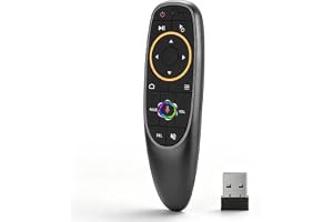 G10S Air Mouse fjärrkontroll, PC-fjärrkontroll, 2,4 GHz USB-fjärrkontroll med 6 Axis gyroskop, USB-röststyrning fjärrkontroll för smart TV, PC