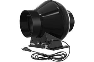 Aygrochy 100mm Extractor de aire, soplador de ventilación HVAC de 28 W para tienda de cultivo hidropónico, uso doméstico, ventilación y ventilador de escape.