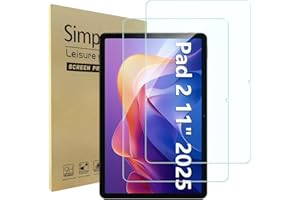 Simpeak 2 Pack Pellicola Protettiva Compatibile con Xiaomi Redmi Pad 2 2025 11", Vetro Temperato Protezioni Schermo HD [Anti-graffio] [Senza bolle]