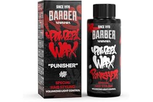 ‎BARBER MARMARA Barber Marmara Hair Powder Men | Haarpuder mit matt Effekt und leichten Halt für Frauen & Männer | Styling Puder Matt-Look | Hairstyling | Modellier-Styling-Pulver | Matte Powder (20gr, PUNISHER)