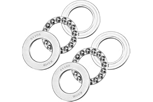 Kozelo 2pz Cuscinetto Assiale a Sfere 51105 - [25mm x 42mm x 11mm] Cuscinetto Assiale Miniatura Acciaio Cromato con Rondella per Uso Macchine Utensili