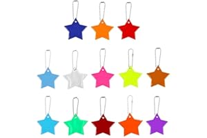 ILantule Sicherheits Reflektor Anhänger[13 Farben],Sicherheits Reflektor Anhänger,Kinder Reflektor Anhänger,Streamer-Sicherheitsreflektor,für Schultasche Rucksack Radfahren