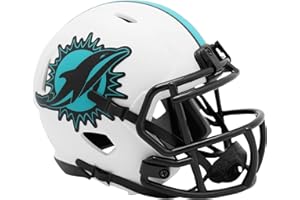 Riddell Miami Dolphins NFL Lunar Eclipse Alternativo Speed Mini Casco de Fútbol