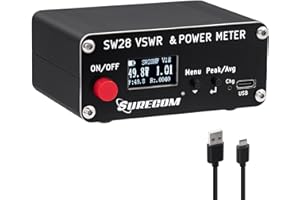 Mcbazel Surcom SWR Meter SW-28HF 1.5MHz-60MHz 120W Mini V.S.W.R. & Power Meter
