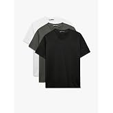 V Yaka Pamuklu Slim Fit Basic 3'l&uuml; Erkek Tiş&ouml;rt Seti