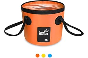 AUTOPkio Folding Bucket 20L – Portable Collapsible Bucket Water Carrier Storage Wash Bin for Camping Hiking Fishing Travel