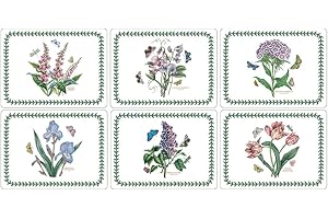 PORTMEIRION Pimpernel Botanic Garden Placemats, Set of 6, 30.5 x 23cm