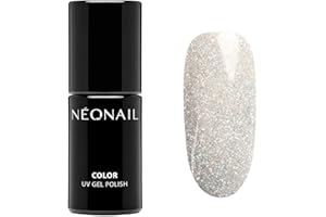 ‎NÉONAIL NEONAIL UV Nagellack 7,2 ml Silber Festival Dress NEONAIL Farben UV Lack Glitter Gel Nägel Nageldesign Shellack