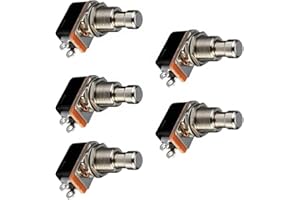 CENPEK 5 Stück E-Gitarren-Effektpedal-Box, Momentaner SPST-Taste, Stomp-Fußschalter