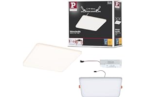Paulmann 92395 Panel LED, oprawa wpuszczana Veluna VariFit, IP44 185x185mm czworok., w kompl. oprawa sufitowa 1x17 W satyn. tworzywo sztuczne 3000 K