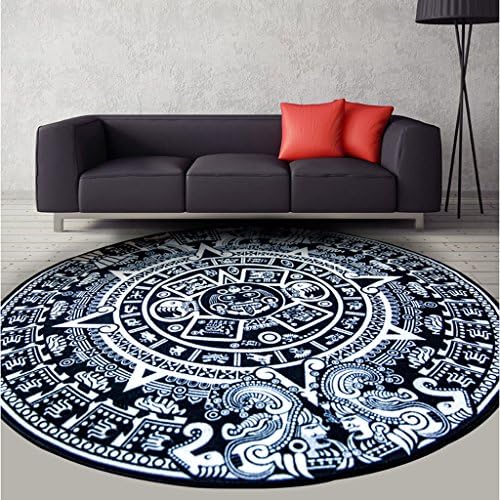 Retro national wind round home living room coffee table bedroom bedside carpet mats Ottomans sub-study creative personality