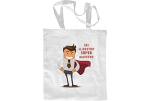 My Custom Style borse shoppers in cotone assortite #Scuola_A#