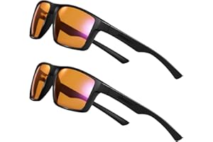 Okany Occhiali Luce Blu Uomo Donna – Occhiali da Gaming e Computer con Lenti Gialle Anti Raggi UV, Riduce Affaticamento e Abbagliamento, Ideali per Occhi Stanchi