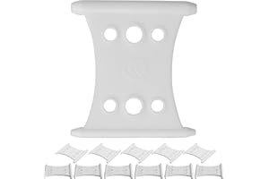 ‎YOUR DAY MATE Markisenhaken für Kederschiene, 12 Pack, in Weiß, aus Silikon, für Kederleisten mit ∅ 5-6mm und ∅ 7-8mm, 65 x 60 mm Aufhänger, Haken Wohnwagen Vorzeltkeder, Kederhaken Camping Markise, RV Keder Hänger