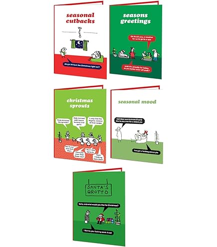 Brainbox Candy Modern Toss Carte De Noël Humoristique