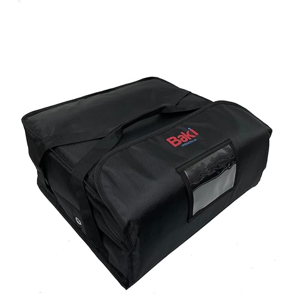 Produktbild von Anneome Isolier-Pizza-Tragetasche – Wiederverwendbare Thermotasche Für Kuchen & Speisen, Wasserdicht, Leicht & Tragbar (Weiß, 40x35x35 Cm)