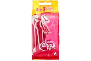 Gillette Blue II Plus - Máquinillas Desechables Para Mujer - 5 + 1 Uds
