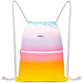 WANDF Backpack Strings Bag Drawstring Backpack Gym Bag Sport Bag Gym Bag Drawstring Backpack for Women Men