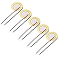 sourcing map 5Pcs Piezo Discs 27mm Acoustic Pickup Transducer Microphone Trigger Buzzer Drum Guitar