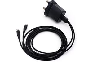 Fuworance UK Plug Rapid Micro USB Charger Charging Cable For Motorola 2 Way Radio T82 T62 T92 XT185 Walkie Talkie PMPN4214AR