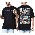 Hikabae Unisex Cotton Printed | F.R.I.E.N.D.S: Doodle | Graphic Printed | Half Sleeves | Round Neck | Oversized Fit T-Shirt/Tee