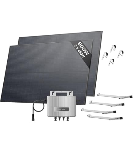 ECOFLOW PowerStream - Kit Pannelli Solari Da Balcone Con Microinverter Intelligente E Batteria DELTA PRO Per Casa E Campeggio - Foto 11