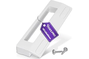 Vioks.pro Maniglia per frigorifero universale 187 mm per sabbia 90-172 mm – Maniglia per congelatore e set maniglia per porta frigorifero con 2 viti per maniglia della porta