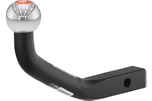 CURT 45572 Euro Trailer Hitch Mount with 2-Inch Ball, Fits 1-1/4-Inch Receiver, 3,500 lbs, 4-5/8-Inch Height, CARBIDE BLACK POWDER COAT