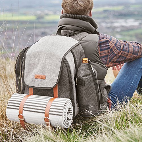 VonShef Picknick-Rucksack mit Decke für 4 Personen - 2