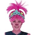 Funidelia Perruque Branch Trolls 3 Violet - Accessoire Déguisement Femme Homme Enfant Dessins Animés