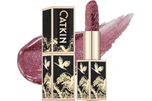‎CATKIN CATKIN Lippenstift Semi-Matt Finish, Nudetöne, Schimmernder mit Glänzender Oberfläche, Farbintensität Langanhaltend Pflegender Lippen-Stift, Vegane Formel