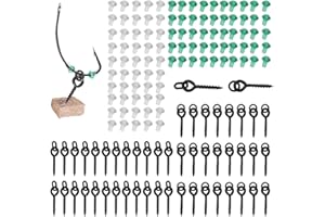 OTTYMO Bait and Hook Stopper - Durable Rustproof Hooks, Boilies, Screw, Thread Boilie Bait Ring for Carp Fishing