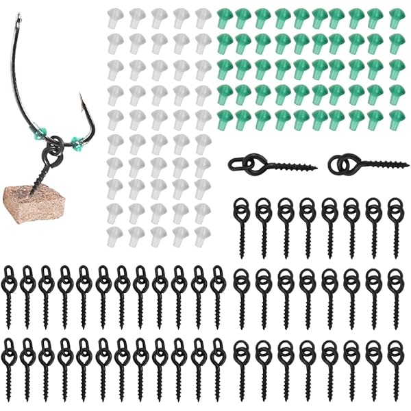 Rawisu Vis De Pu00eache 60 Piu00e8ces Jeu De Vis De Crochet De Pu00eache Vis