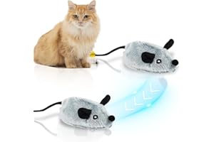 MPLEHDA Elektryczna zabawka interaktywna mysz do wybiegu dla kotów