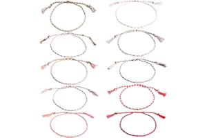 PYEUIFT 10 Pièces Bracelets de Cheville TresséS, Bracelets de Cheville BohèMe, Ensemble de Bracelets de Cheville BohèMe RéGlables, Bracelets de Cheville Surfeurs - IdéAl pour la Plage et les Festivals