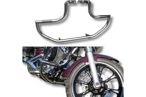 BIKEMASTERSUK MOTORCYCLE PARTS & ACCESSORIES Highway Sturzbügel Motorschutz mit Fußrasten - für XVS 950 Midnight Star | V-Star 950 | Robuster Edelstahl OH18N9 Schutz