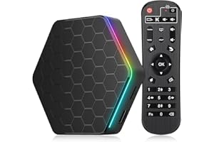 IDEALROYAL Android 12.0 TV Box, Android Box mit 4GB RAM 32GB ROM Allwinner H618 Quad-Core 64-Bit-ARM Corter-A53-CPU 6K Auflösung 2.4GHz/ 5GHz WiFi6 10/100M LAN Enternet Bluetooth 5.0