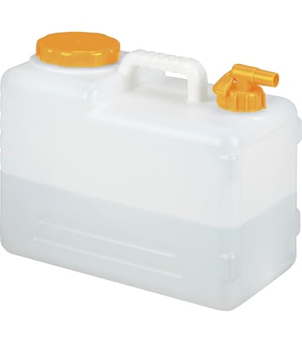 Jerrican Eau 15L Avec Robinet – Sans BPA, Avec Distributeur Savon, Pour Camping, Randonnée, Urgence