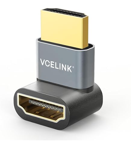Goobay Adattatore HDMI Flex Ultra High Speed 8K/60Hz, Maschio-Femmina, Guaina In Tessuto, 48Gbps, Per Montaggio TV A Parete E Porte Strette