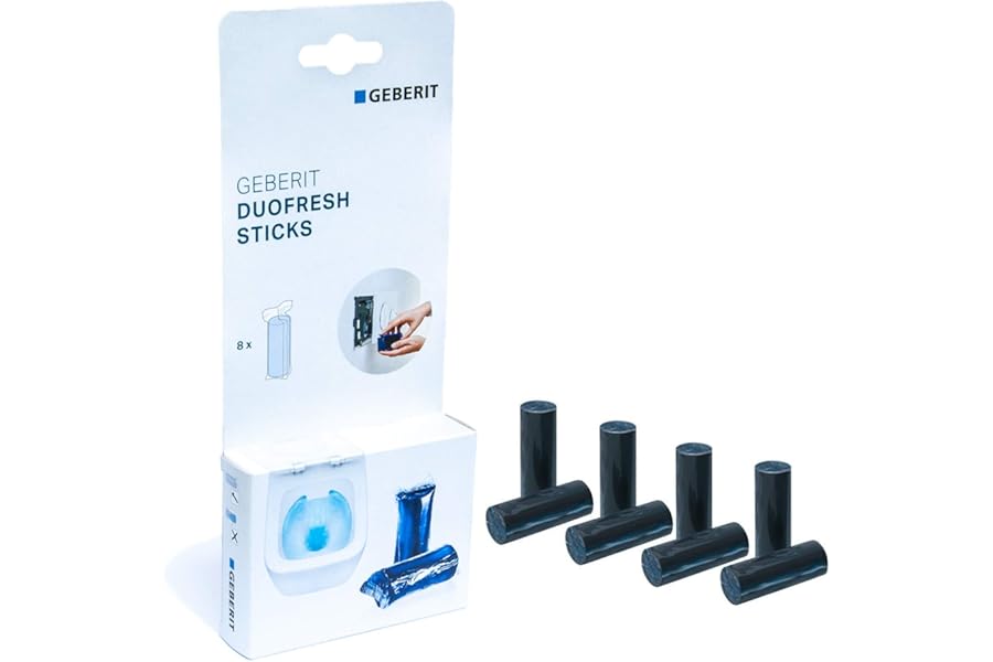 GEBERIT DuoFresh Sticks for Waste Cistern | Box of 8 | Fresh Scent and Hygiene in the Toilet | 115.062.21.1