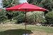 Produktbild Marktschirm 350cm 8 Streben Rot Teakoptik